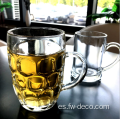 Cerveza de cerveza con asa de cerveza con hoyuelos Stein Taza